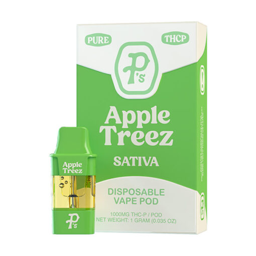 Pushin P’s Pure THC-P Disposable vape Pods 1g Apple Treez