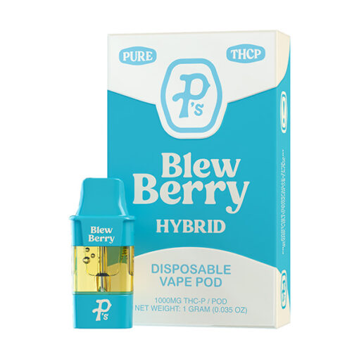 Pushin P’s Pure THC-P Disposable vape Pods 1g Blew Berry