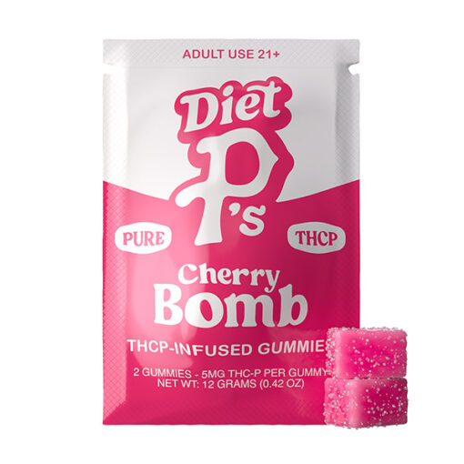 Diet P’s THC-P Infused Gummies Cherry Bomb